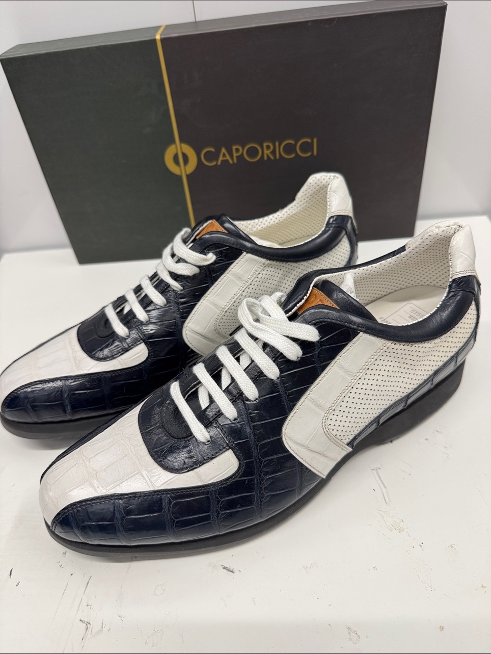Caporicci 🐊 golf ⛳️ real genuine alligator size 9 one of a kind. 🇮🇹